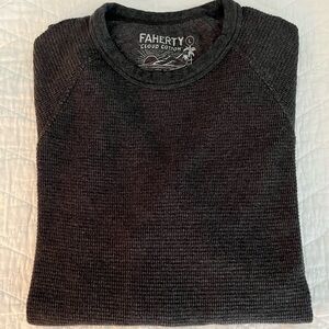 Faherty Waffle Weave Crew Tee